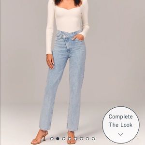 Abercrombie criss-cross jeans